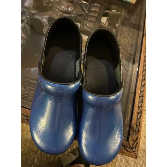 Sanita Blue Professional Leather Danish Clogs Size EU41 /US 9.5 - Picture 8 of 8